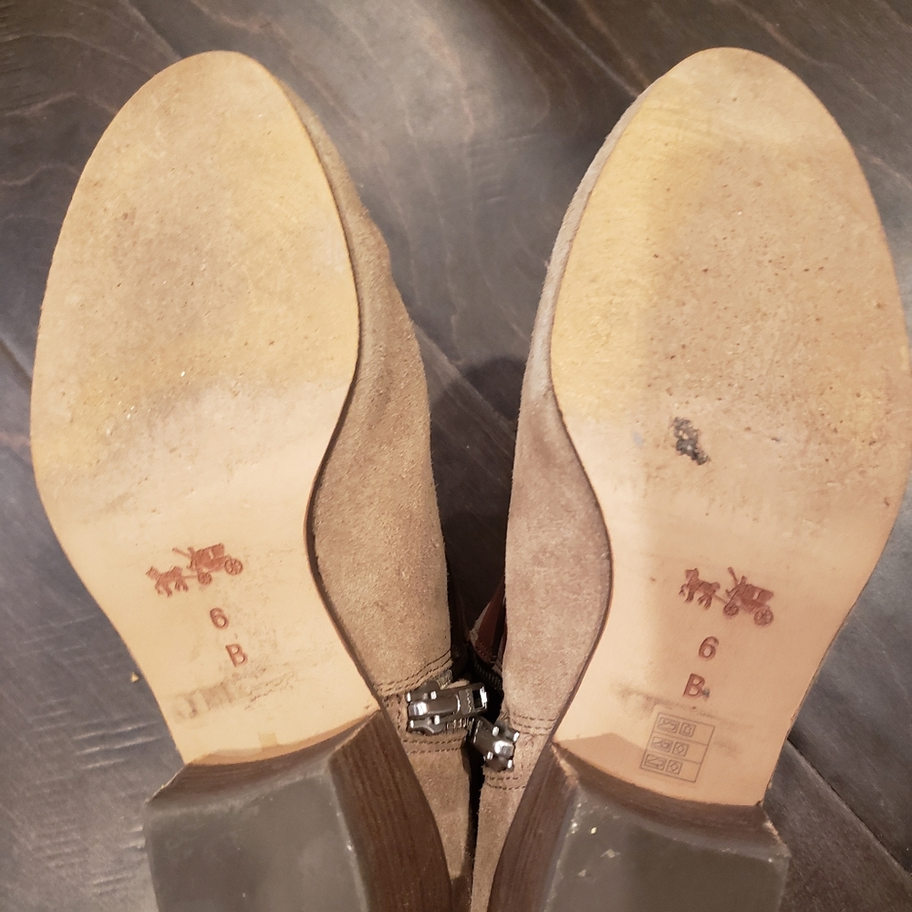 Coach Pauline ankle boots suede tan - Picture 2 of 6